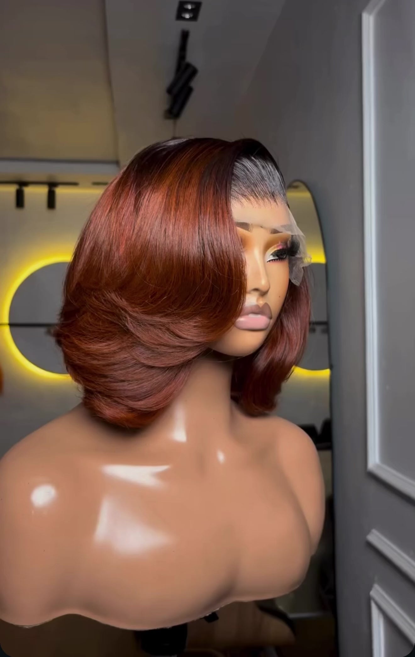 10/12” Layered SDD BS paired with 5by5 glueless wig