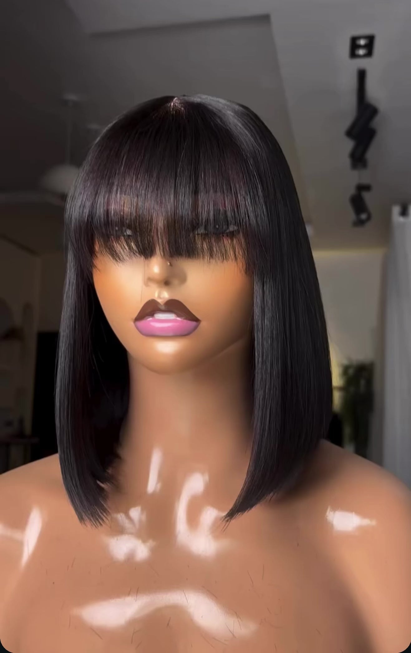 10”SDD BS Fringe with 2by6 closure wig